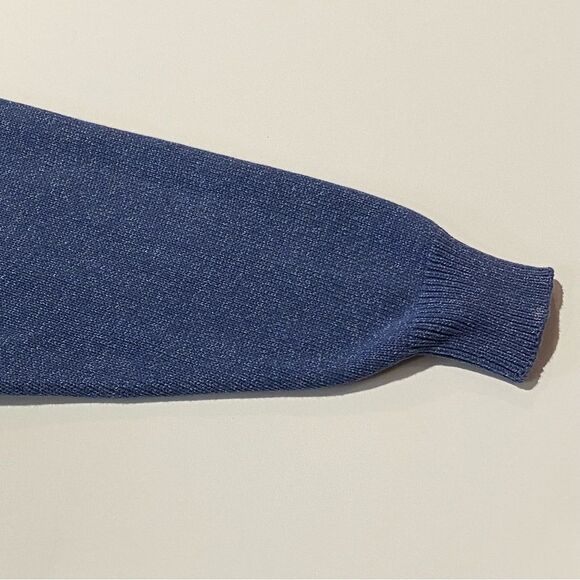Vintage Fia Italia Hand Loomed Blue Sweater Women's Size Medium - Picture 8 of 10